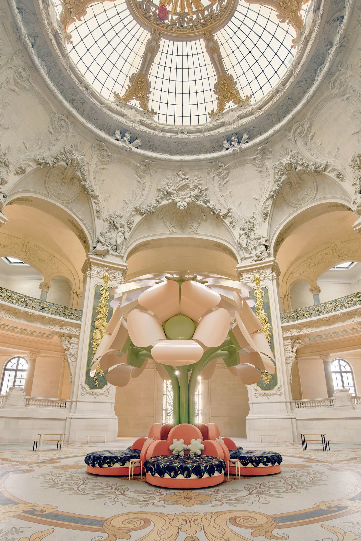 Le Grand Bouquet : Uchronia fait pousser une fleur dans la rotonde du Grand Palais — illustration 2