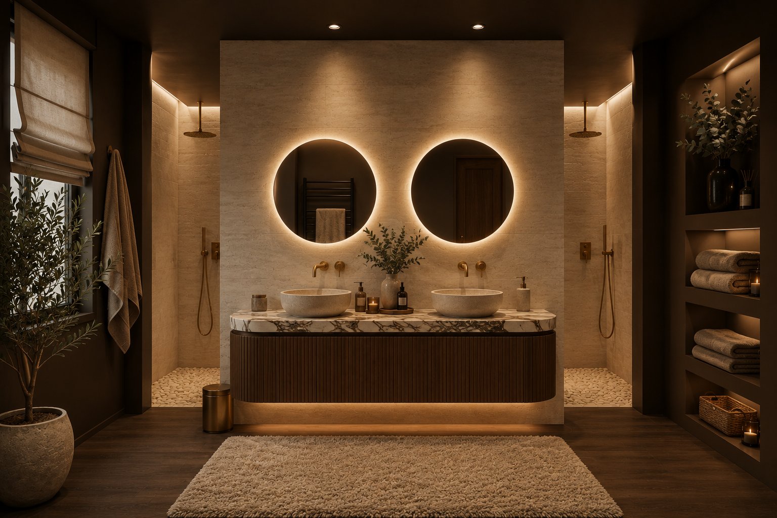 Spa Minimaliste Doré