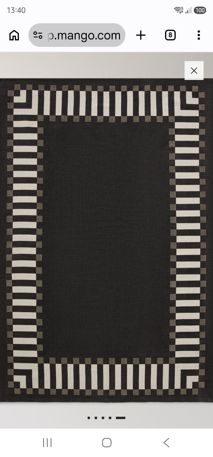 Géométrie Noir & Crème — intérieur style 70s sur Beyit