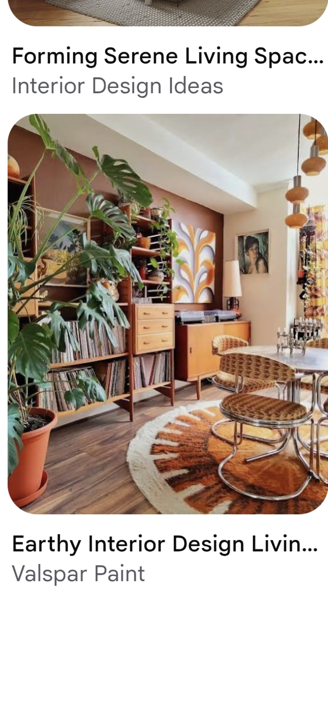 Seventies Botanique Chaud — intérieur style 70s sur Beyit