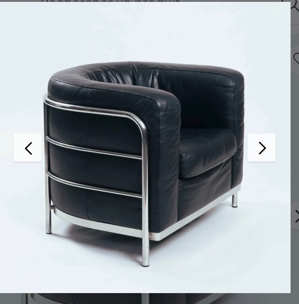 Cubo Chrome & Cuir Noir