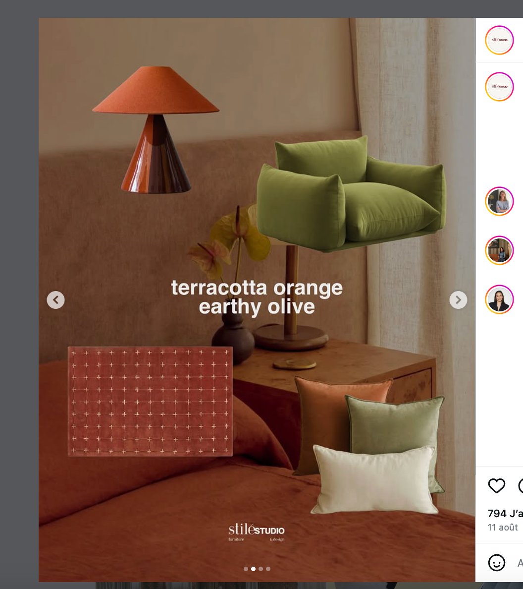 Terracotta Olive Velours