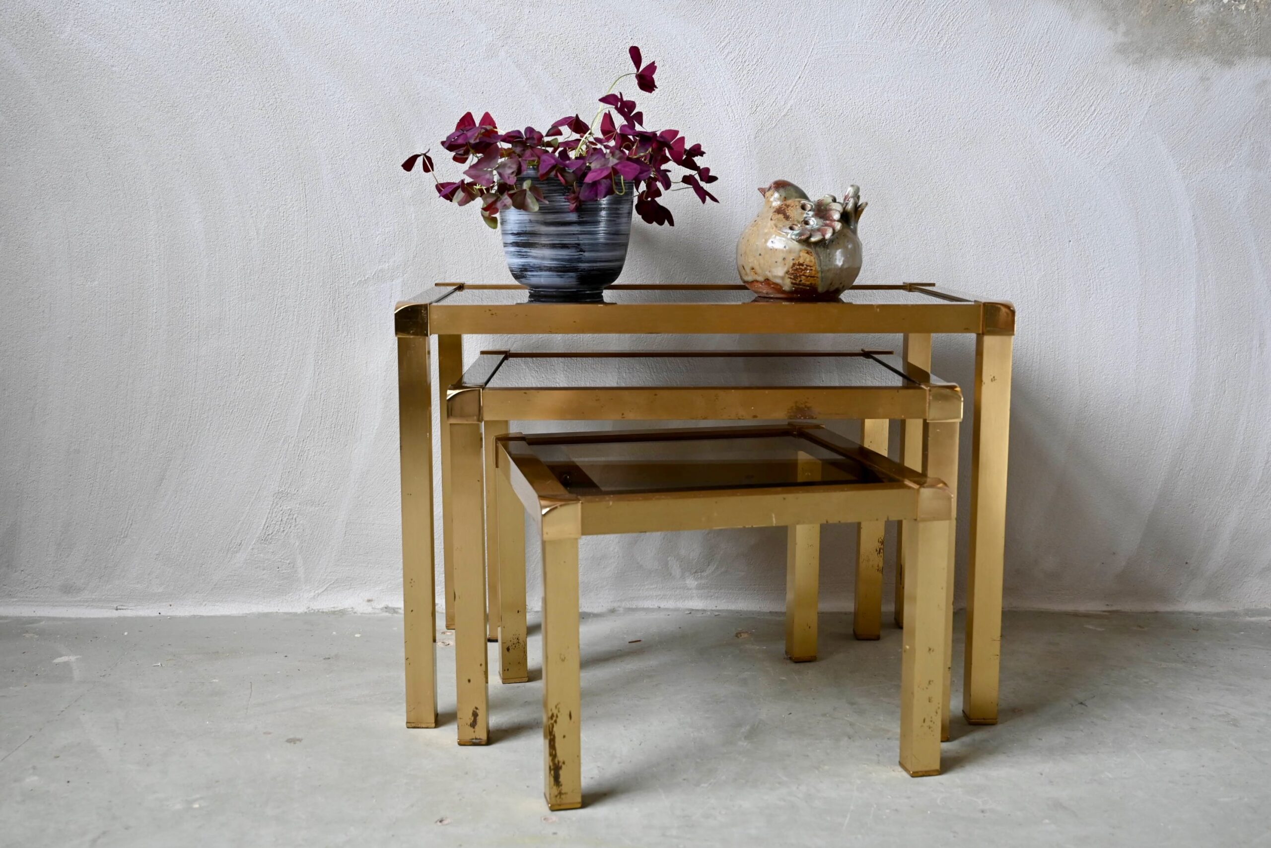 Tables gigognes laiton di Style Pierre Forsell — Beyit
