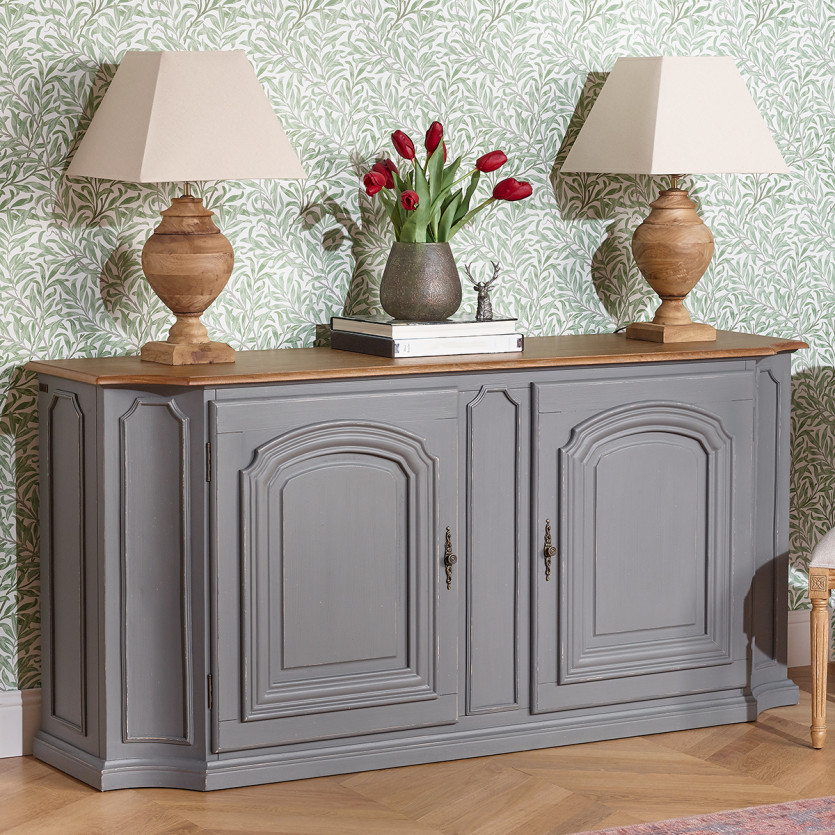 Buffet bas en bois teinté gris par Style scandi — Beyit