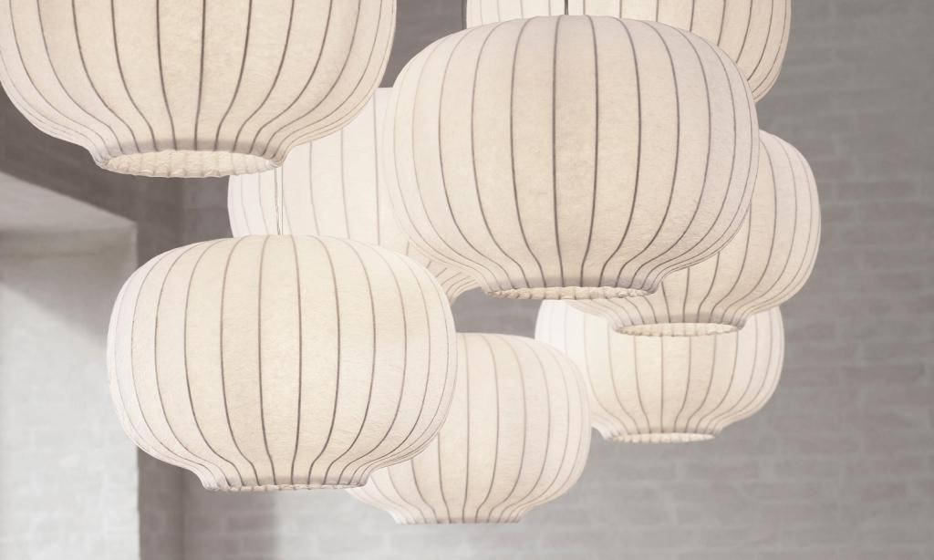Suspension XXL en papier washi par Style Isamu Noguchi — Beyit