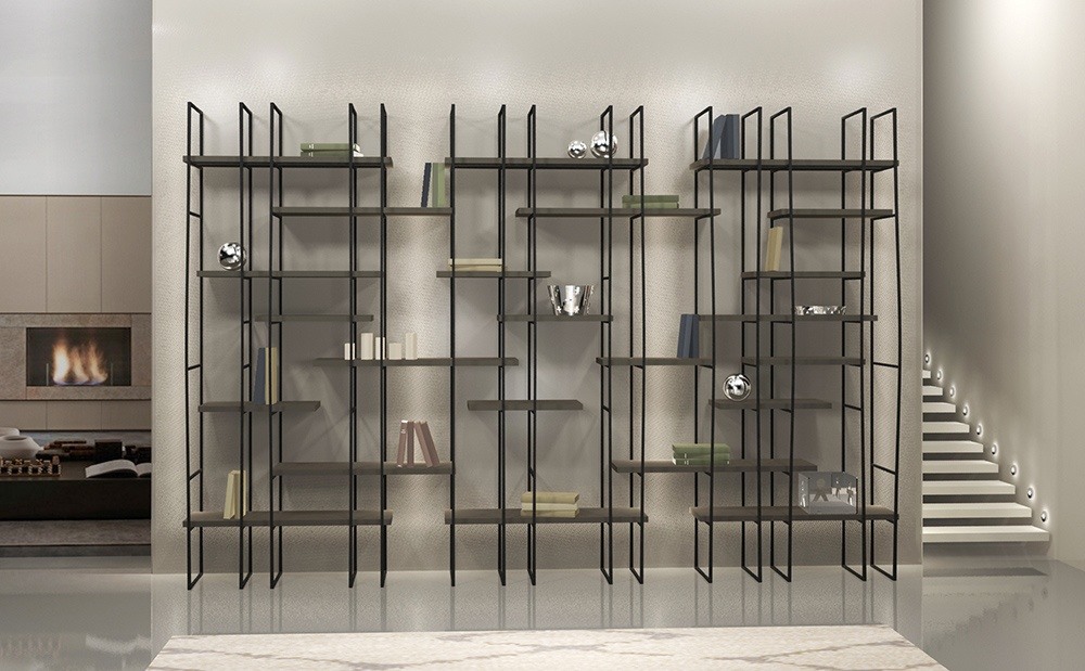 Bibliothèque modulable en acier di Style industriel — Beyit